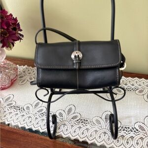Brighton Black Leather Women's Crossbody Purse
